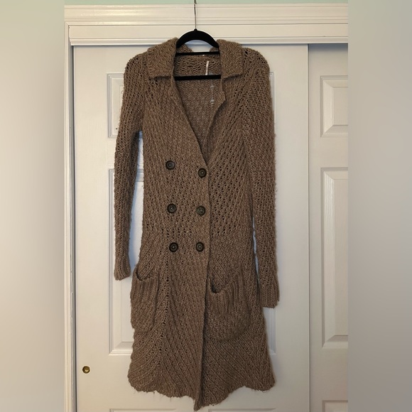 Free People Sweaters - Free People tan knit cardigan